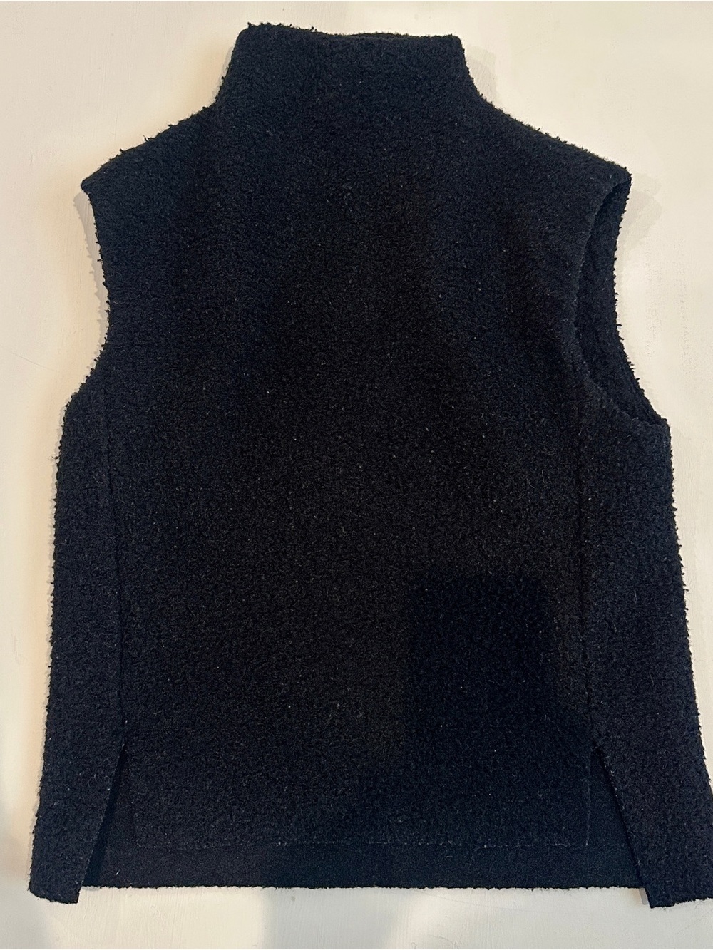 ZARA Black Sleeveless Bouclé Vest Top